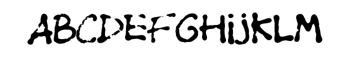 Shoegaze Textured Font LOWERCASE