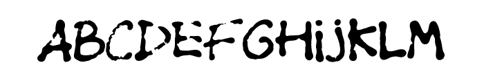 ShoegazeTextured Font LOWERCASE