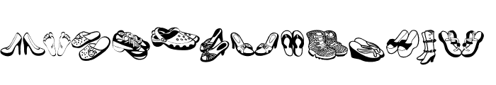 Shoes Font UPPERCASE