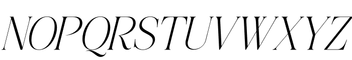 Shoftime Italic Font UPPERCASE
