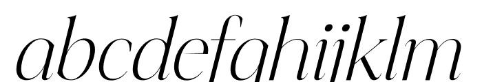 Shoftime Italic Font LOWERCASE