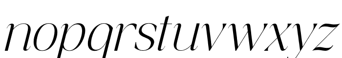 Shoftime Italic Font LOWERCASE