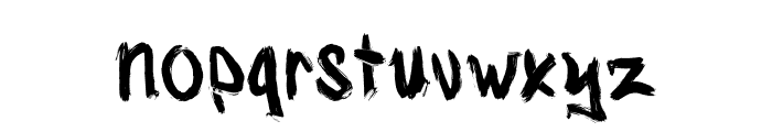 Shokuge Font LOWERCASE