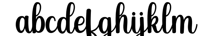 Sholy Script Regular Font LOWERCASE