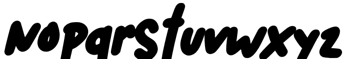 ShootingStar-Italic Font LOWERCASE