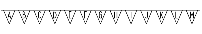 Shopia Bunting Three Font LOWERCASE