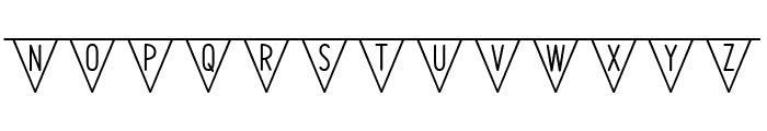 Shopia Bunting Three Font LOWERCASE