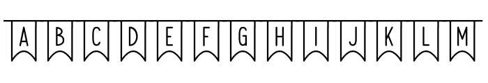 Shopia Bunting Two Font LOWERCASE