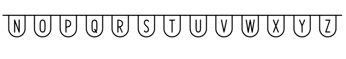 Shopia Bunting Font LOWERCASE