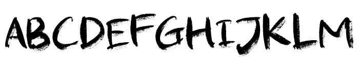 ShotBlastBrush-Regular Font LOWERCASE