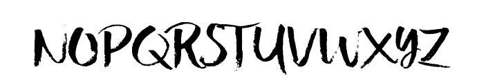 ShowetyBrush Font UPPERCASE