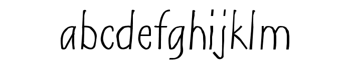 Shuma-Light Font LOWERCASE