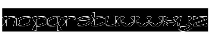 Shuriken Ninja-Hollow-Inverse Font LOWERCASE