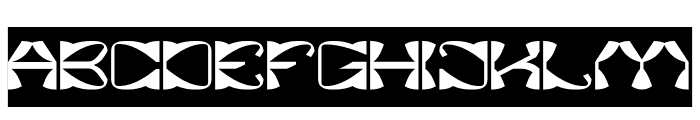 Shuriken Ninja-Inverse Font UPPERCASE