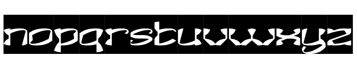 Shuriken Ninja-Inverse Font LOWERCASE