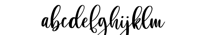 Sibertha script Font LOWERCASE