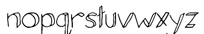 Sideline Hollow Font LOWERCASE