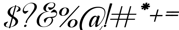 Sidney Script Italic Font OTHER CHARS