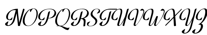 Sidney Script Italic Font UPPERCASE