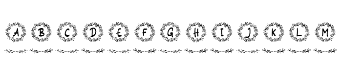 Siestha Monogram Regular Font LOWERCASE