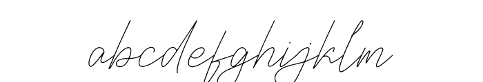 Sifnatur Risthofa Font LOWERCASE