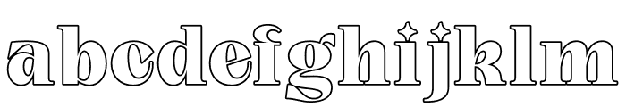 Sifyna Outline Font LOWERCASE