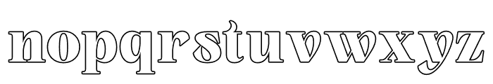 Sifyna Outline Font LOWERCASE