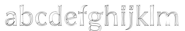 Sigillium Carved Font LOWERCASE