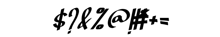 Siginjai Mountain Italic Font OTHER CHARS