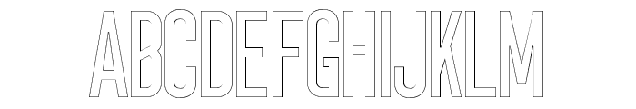 Sigma-Line Font UPPERCASE