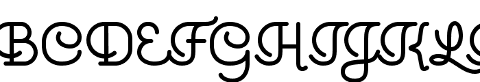 Sigmature Monoline Regular Font UPPERCASE