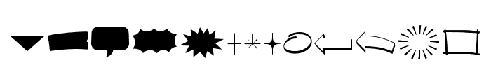 Sign Panther 2 Symbols Regular Font UPPERCASE