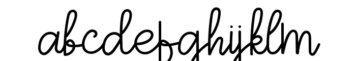 Sign of Love Regular Font LOWERCASE