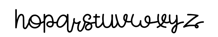 Sign of Love Regular Font LOWERCASE