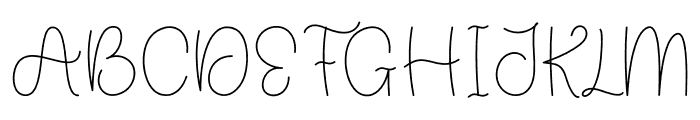 Signanture Font UPPERCASE
