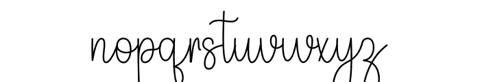 Signanture Font LOWERCASE