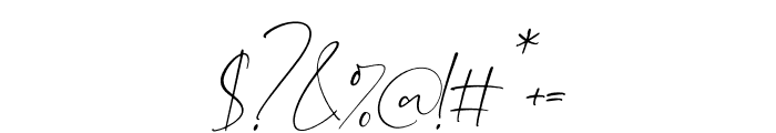 Signatally Italic Font OTHER CHARS