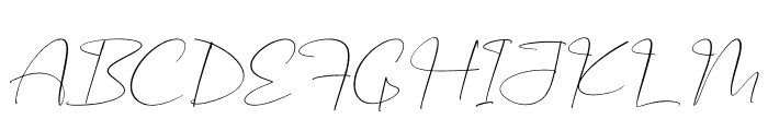 Signatally Italic Font UPPERCASE