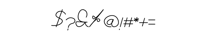Signatesa Thin Font OTHER CHARS