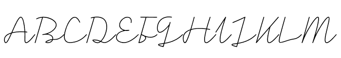 Signatesa Thin Font UPPERCASE