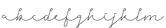 Signatesa Thin Font LOWERCASE