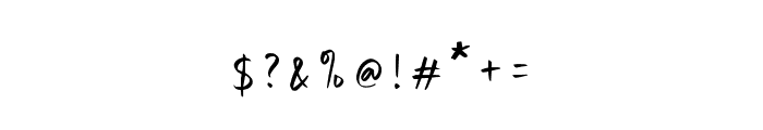 Signatey-Regular Font OTHER CHARS