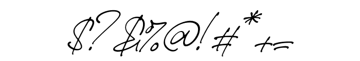 Signathing Italic Font OTHER CHARS