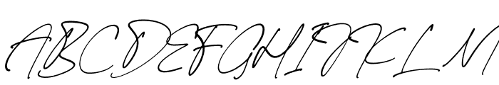 Signathing Italic Font UPPERCASE
