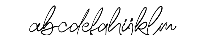 Signathing Font LOWERCASE