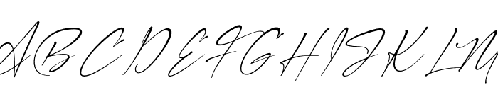 Signatie Font UPPERCASE
