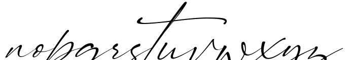 Signatie Font LOWERCASE