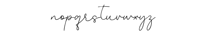Signatory Font LOWERCASE