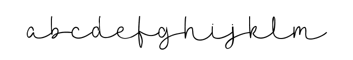 Signatouch Regular Font LOWERCASE