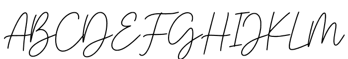 Signatture Greating Font UPPERCASE